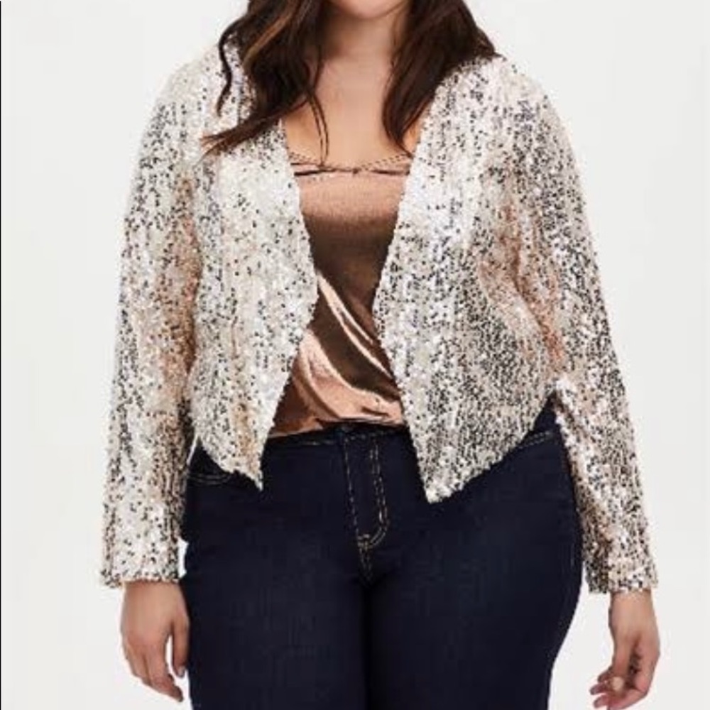 Torrid sequins blazer